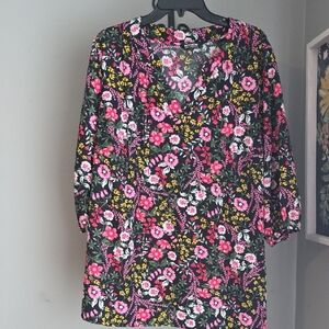 BloomChic Black Floral Blouse 18-20